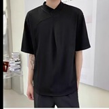 [003]潮牌白色短袖t恤男夏季男宽松凉感半袖上衣A079-T146-P30，男装T恤，电商A079