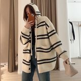 【网108】2025条纹开衫针织衫A079-7055-P53，男装针织衫/毛衣，电商A079