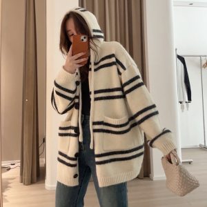【网108】2025条纹开衫针织衫A079-7055-P53图片
