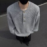 【268】25毛衣针织衫男高级感修身长袖卫衣A079-M041-P52，男装针织衫/毛衣，电商A079