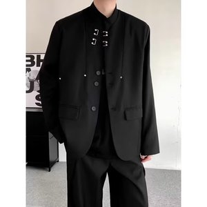 【079】立领西服中山装A079-XZ30-P59,西服搭配案例分析图片