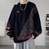 【189】男士圆领卫衣秋冬款大码宽松A079-W34-P43，男装卫衣，电商A079