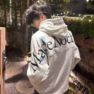 004]刺绣连帽运动衫男款2重磅宽松情侣上衣A079-WY016-P52图片