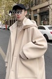 【网136】25羊羔毛妮子大衣男士冬季加厚毛呢外套A079-J51-P85，女装短外套，电商A079