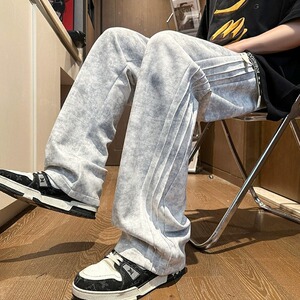 【网97】205加绒加厚裤子男士秋冬季宽松直筒裤A079-K156-P36-38图片