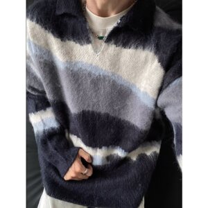 【网79】25撞色加厚长袖毛衣针织衫A079-6636-P62,男装针织衫/毛衣,电商A079