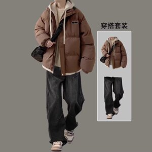 【网104】12冬季加厚棉服套装男生假两件棉衣外套A079-8029-P69图片