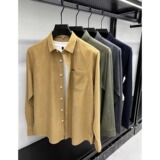 【132】2025灯芯绒工装长袖衬衫男春秋冬季新款A079-CS382-P34，男装衬衫，电商A079
