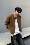 【2】假两件针织衫毛衣男开衫外套复古拼A079-MY189-P60，男装针织衫/毛衣，电商A079