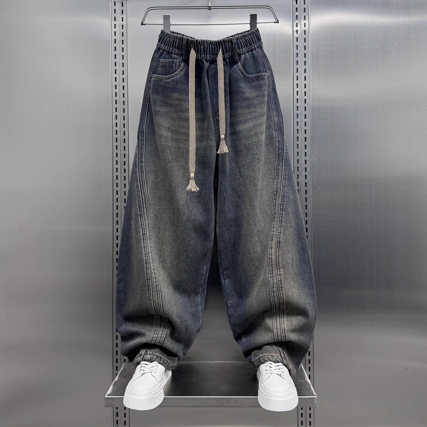【002】男士加绒加厚牛仔裤冬季男士老爹裤A079-K1231-P58,男装牛仔裤,电商A079