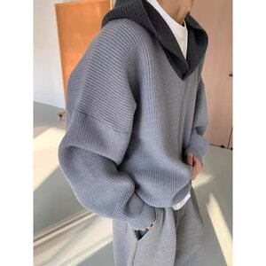 【网41】针织衫连帽外套A079-M5739-P51图片
