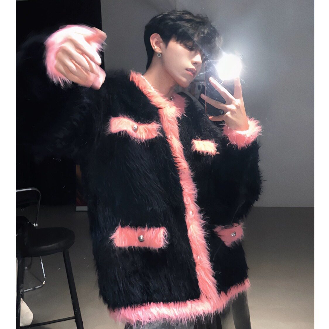 【网15】25毛衣软糯水貂绒针织开衫A079-A697-P56,男装针织衫/毛衣,电商A079