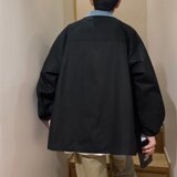 【网136】假两件夹克男士韩版潮流帅港风春秋外套A079-JK8849-P41，男装夹克，电商A079