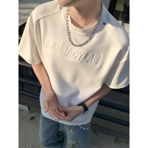 [003]短袖T恤男夏季宽松韩版百搭休闲半袖体恤衣服A079-W227-P38图片