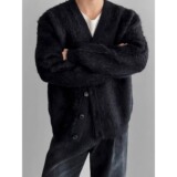 【246】25针织开衫外套男2025春秋冬季V领毛衣A079-M304-P57，男装针织衫/毛衣，电商A079