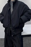 【65】夹棉棉服立领黑男潮牌夹克宽松冬季棉服外套A079-1030-P74，男装夹克，电商A079
