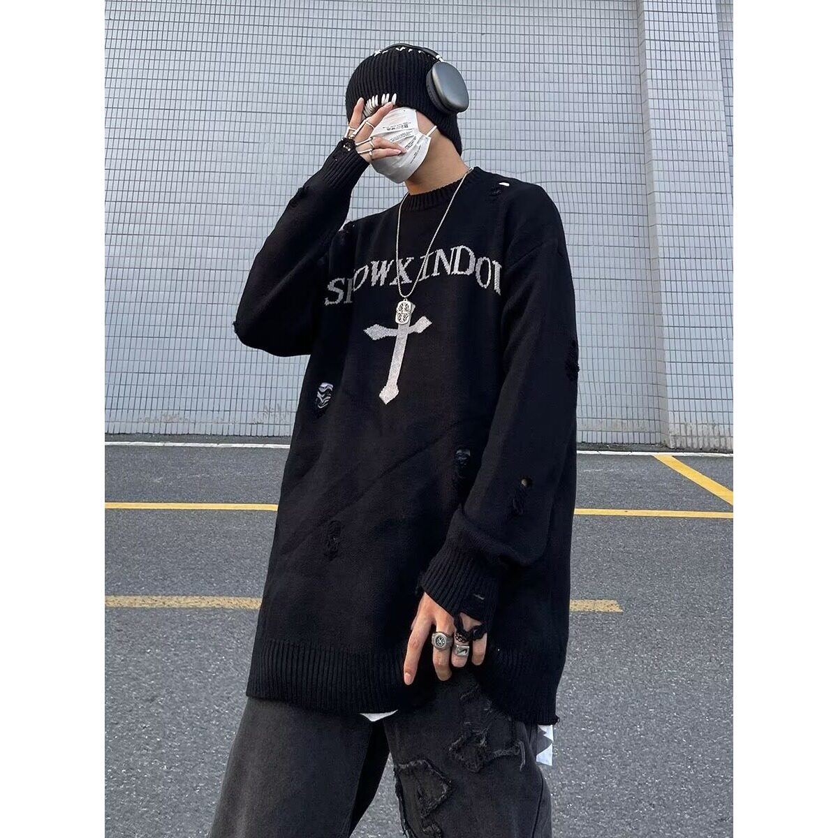 【101】新款文艺潮流日系ins慵懒长袖毛衣气质简约A079-7325-P39,男装针织衫/毛衣,电商A079