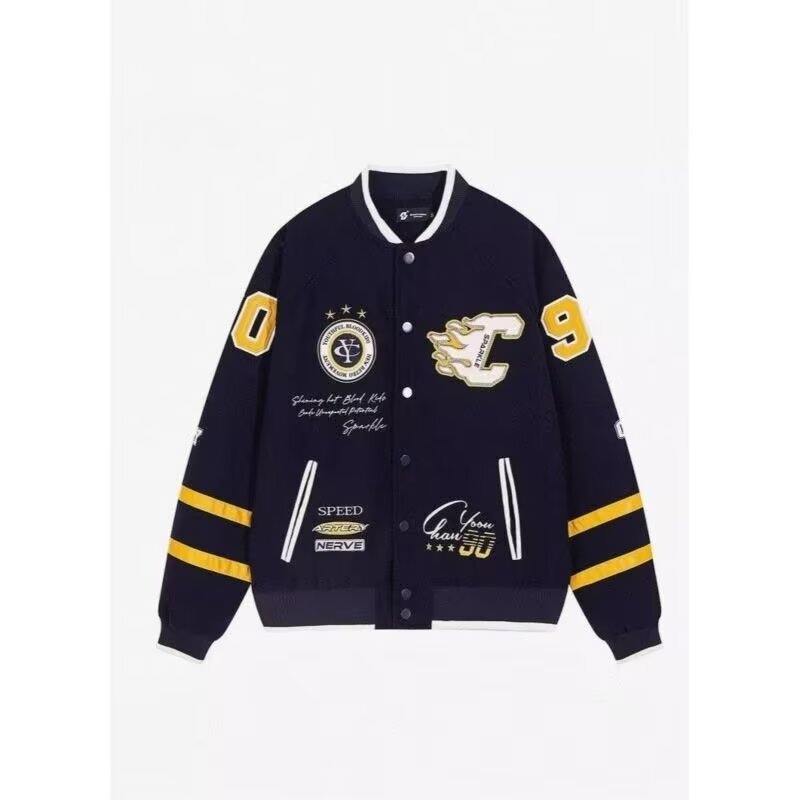 [【54】刺绣重工棒球服夹克男女街头潮牌A079-J710-P65,男装夹克,电商A079