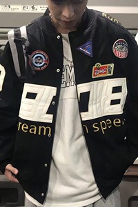 【网136】2外套秋冬款宽松情侣棒球服刺绣夹克男A079-J40-P61-71图片