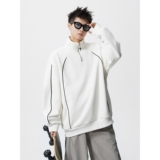 【网120】25高领卫衣男生2025春秋季新款条纹A079-T56-P39，男装卫衣，电商A079