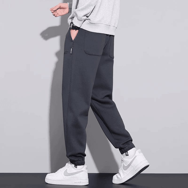 【235】5束脚卫裤男士冬季加绒宽松锥形男裤A079-K166加绒-P38,男装休闲裤,电商A079