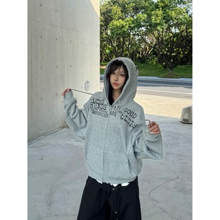 连帽卫衣男女秋冬季 开衫 新款 宽松情侣拉链外套A079 P57 A254