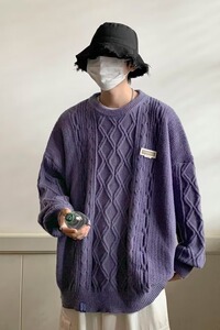 【网59】休闲宽松长袖毛衣男士A079-797-P47图片