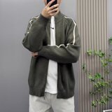 【网59】拉链针织开衫男士外套A079-M40-P51，女装短外套，电商A079