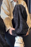 【网98】25扎染灯芯绒裤子男直筒宽松阔腿长裤A079-K169-P35-37，男装休闲裤，电商A079