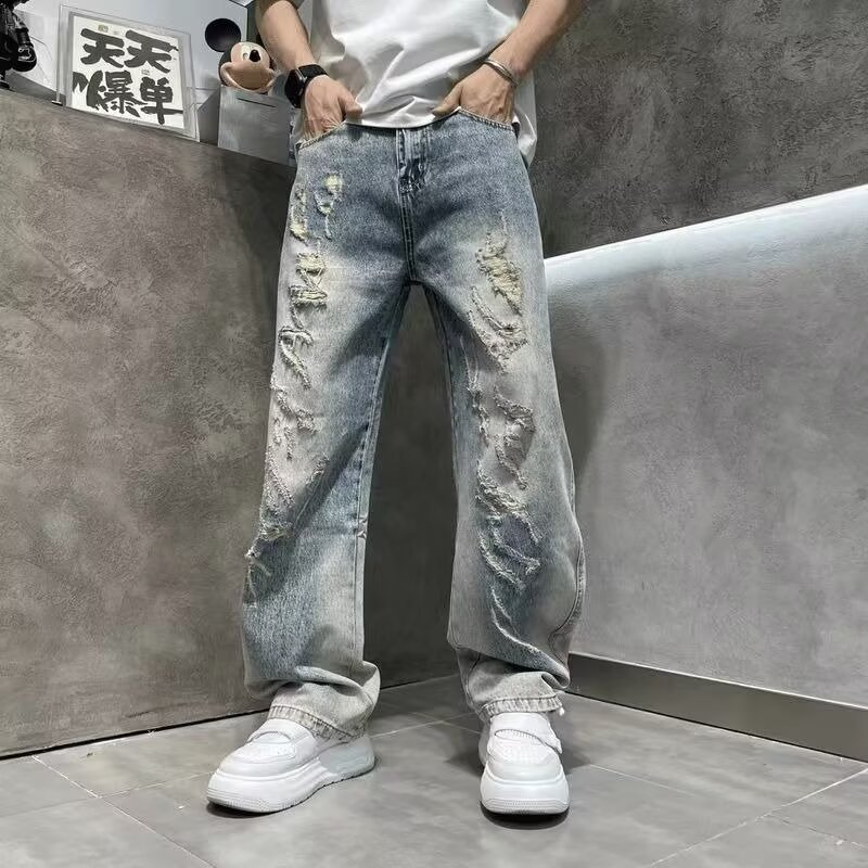 【003】简约牛仔裤A079-K6505-P49，男装牛仔裤，电商A079