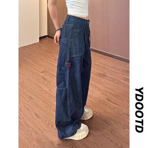 【079】春秋季男士条纹休闲裤透气弹力松紧腰宽松A079-A118-P52