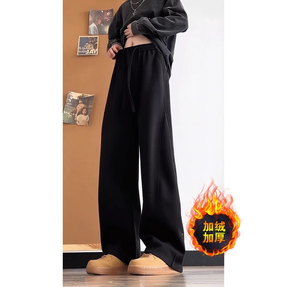 【12】宽松阔腿运动裤A079-A631加绒-P41，女装休闲裤，电商A079