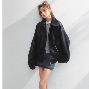 【网5】休闲双拉链皮衣男女秋季新款A079-6101-P67,男装皮衣,电商A079