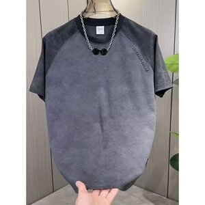 [003]男士短袖款t恤衫拼色扎染半袖体恤男T恤宽松A079-D908-P24图片