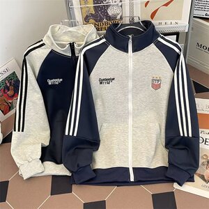 【网114】三条杠夹克男秋季休闲外套A079-J63-P43图片