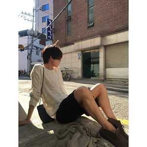 【网7】破洞不规则毛衣男冬季镂空羊毛针织衫A079-MY9561-47图片