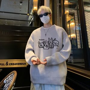 【网126】宽松圆领卫衣男2025秋季新款潮牌A079-6393-P43图片