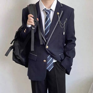 【网45】日系西装学院风校园DK西服外套制服班服校A079-W72-P62图片