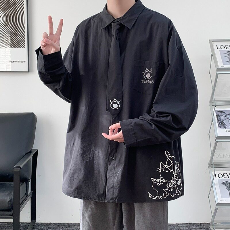 【9】5春秋季上衣新款日系长袖衬衫男A079-CS2222-P36,男装衬衫,电商A079