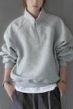 【网120】25立领卫衣长袖打底上衣男女同A079-T53-P42，男装T恤，电商A079