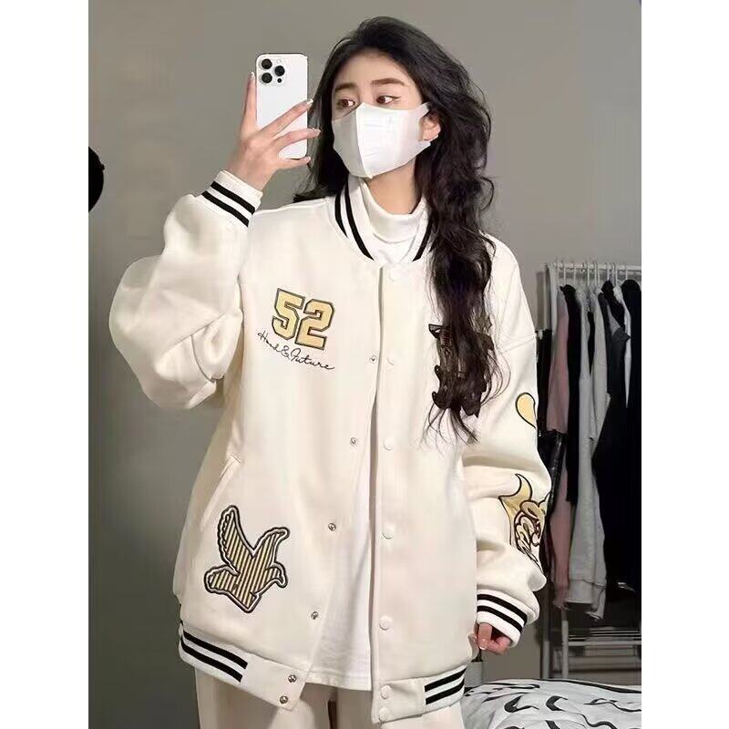 【262】25绣棒球服外套少女2025秋冬新款卫衣外套A079-JK39-P66图片