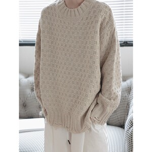 【7】男女休闲圆领毛衣宽松百搭针织衫上衣A0795-MY9820-P57图片