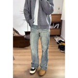 [008]潮男夏季新款字母牛仔裤嘻哈ins潮潮长裤A079-L690-P44，男装牛仔裤，电商A079