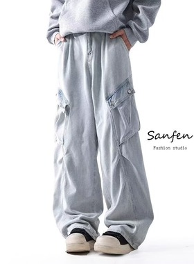 【175】原版质量浅蓝色做旧牛仔裤A079-K820-P57