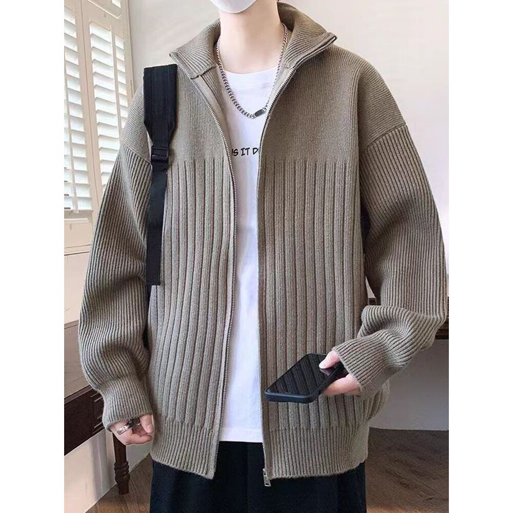 【网2】YM183半高领针织开衫毛衣A079-YM183-P63,男装针织衫/毛衣,电商A079