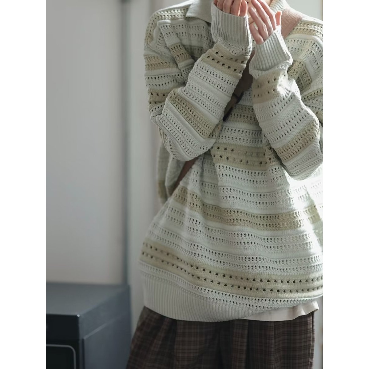 【59】秋冬上衣长袖polo衫针织套衫A078-801-P45，男装卫衣，电商A079