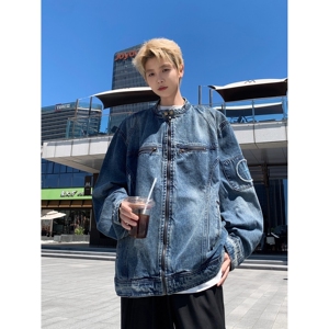 【网7】拉链口袋牛仔外套男女潮流A079-JK8936-P68图片