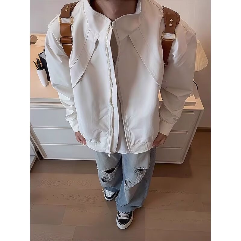 【282】25百搭新款简约日系ins夹克A079-JK28-P57,男装夹克,电商A079