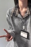 【001】衬衫领加绒假两件卫衣男新款秋冬款套头针织A079-3345-P40，男装衬衫，电商A079