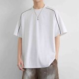 夏[003]短袖T恤男宽松圆领半袖休闲潮牌高街体恤A079-D201-P27，男装T恤，电商A079